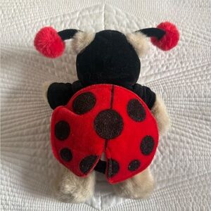 Plush Starbucks Ladybug Toy with Red and Black Spots